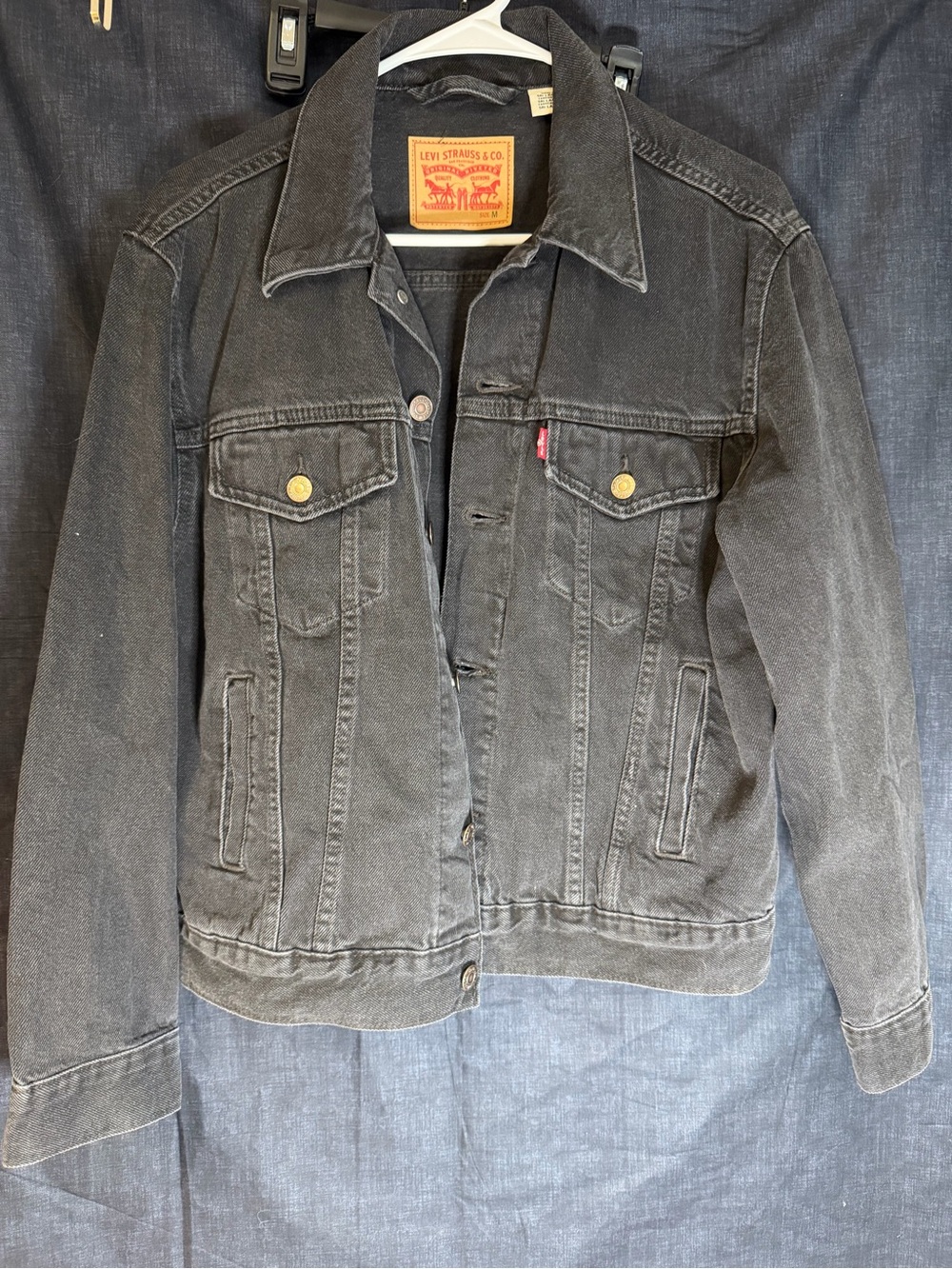 Levi's Black Denim Trucker Jacket